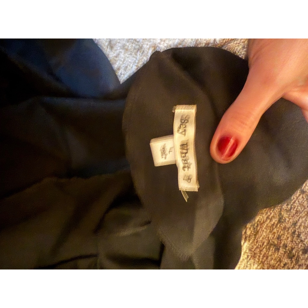 Women's Say What? Blazer, L, Black - Picture 3 of 5